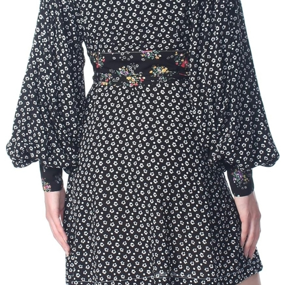 Free People Womens Wonderland Printed A-Line Mini Dress Size M - Picture 5 of 15